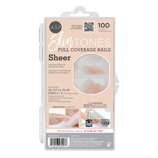 Sheer Full Coverage Skin Tone Nails
