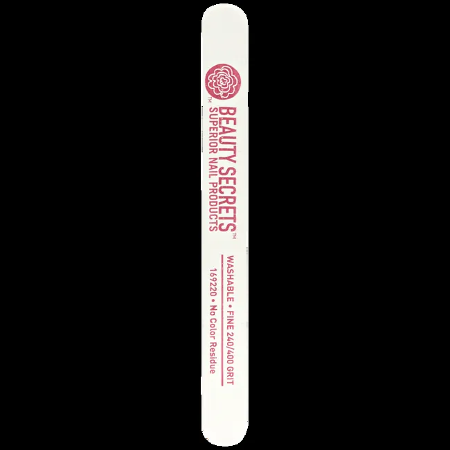 White Cushion Nail File