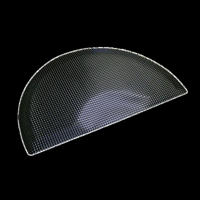 Double Sponge Half Circle Black Floor Mat